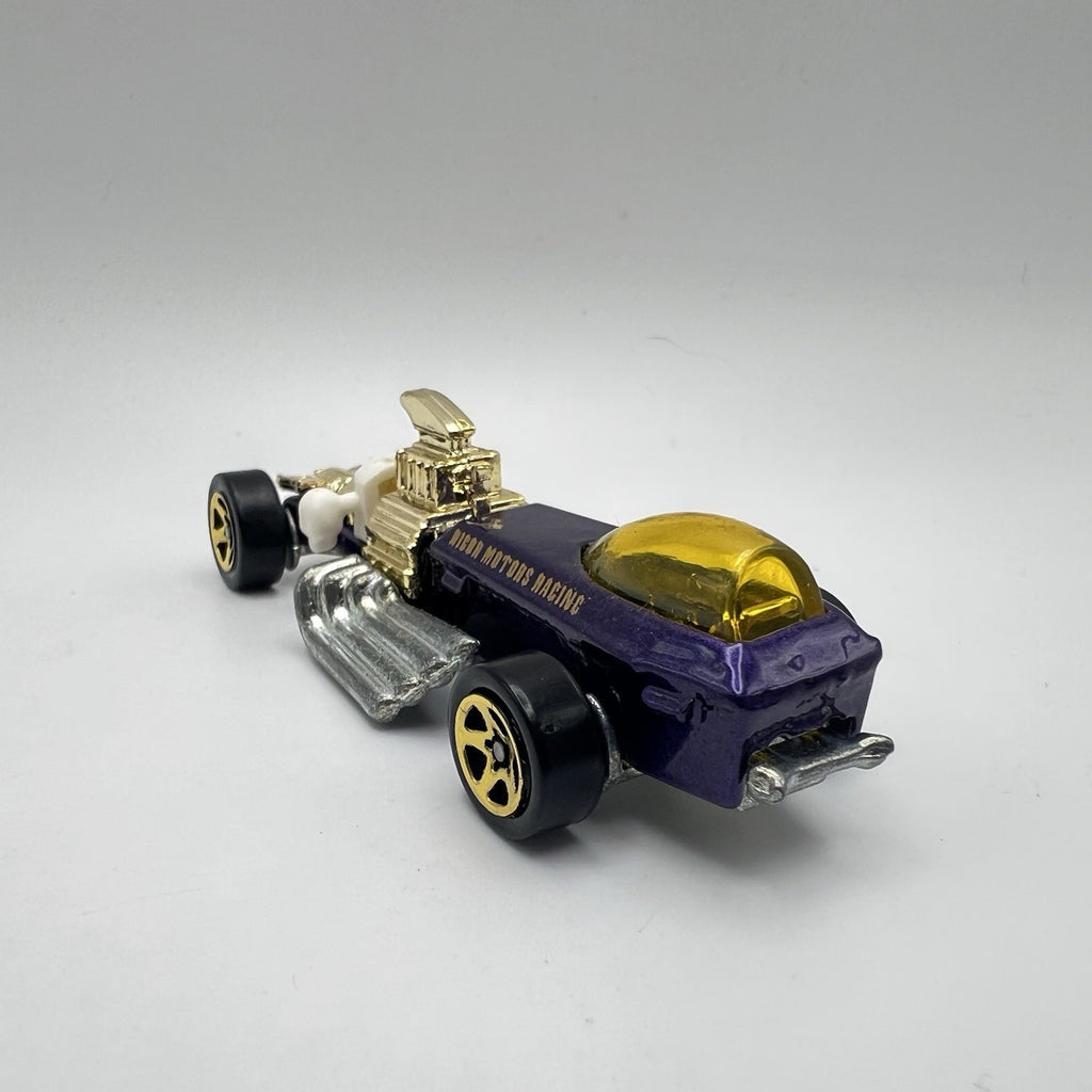 Vtg. 1994 Hot Wheels  Rigor Motor Racing Car Purple Gold 1:64 Die-cast