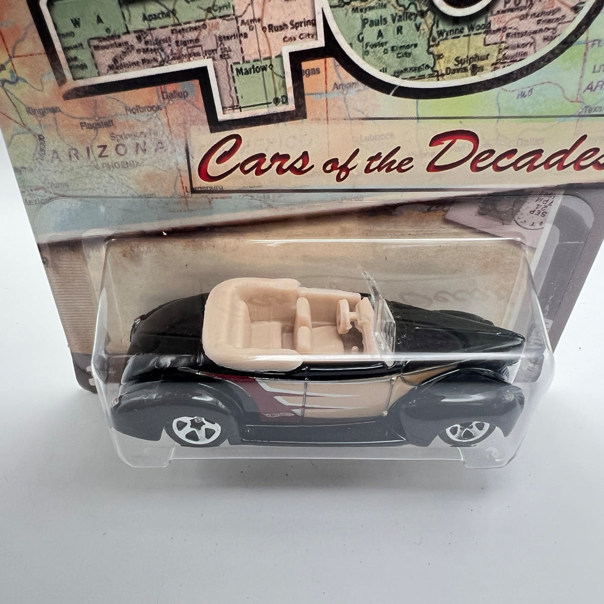 Hot Wheels '40 Ford Convertible Black Cars of the Decades 40s 5/32