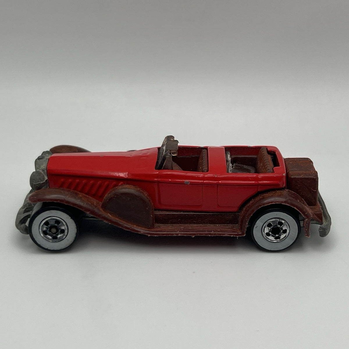 Vintage 1976 Hot Wheels ‘31 Doozie, Red/Burgundy White Walls No Top