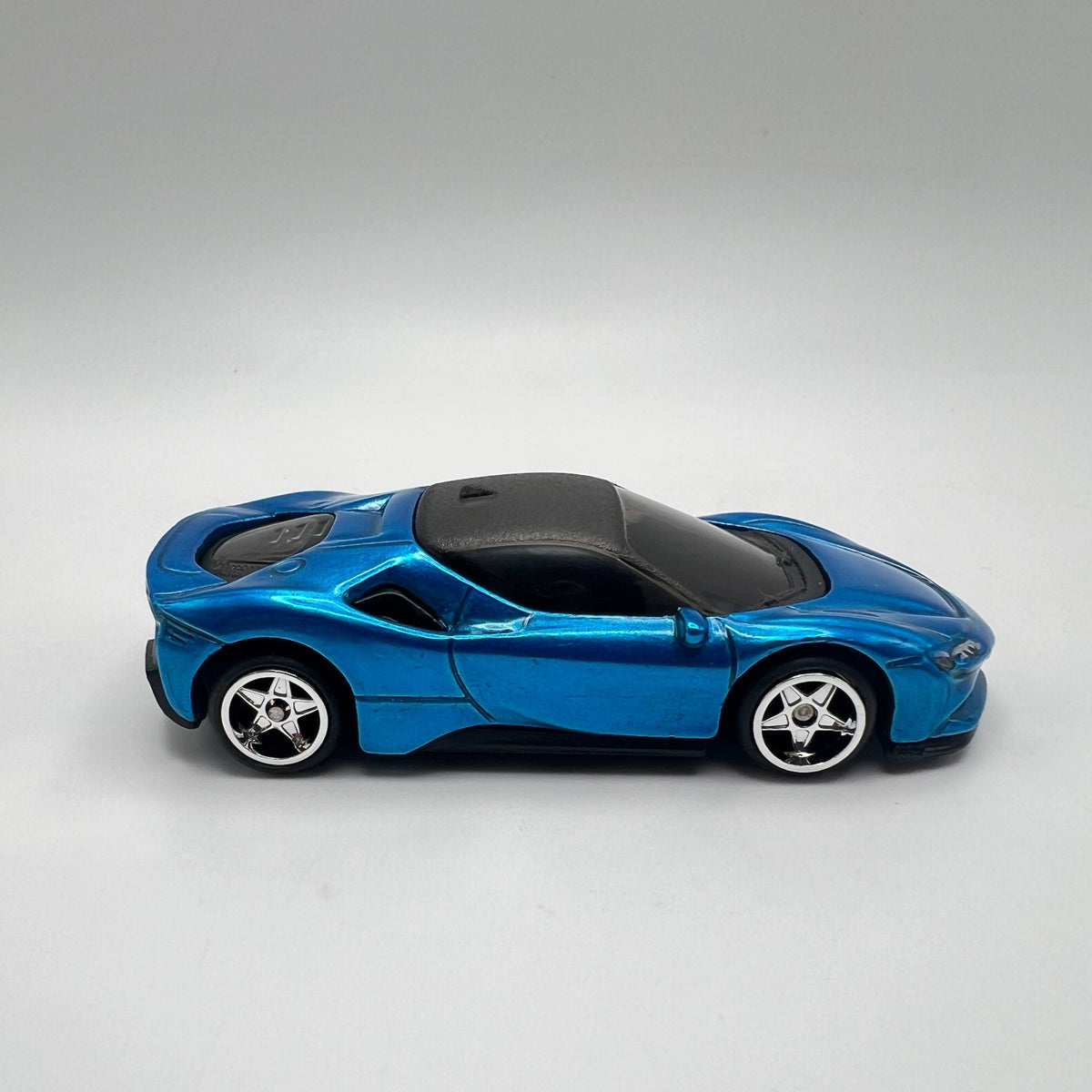 Custom Hot Wheels Ferrari SF90 Stradale Blue Painted Detailed LOOSE 1/64
