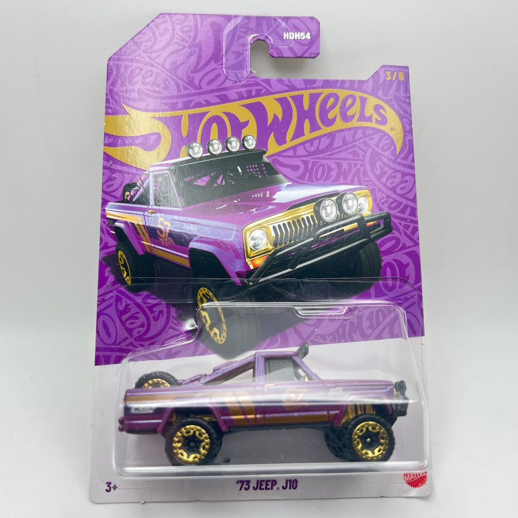 Hot Wheels '73 Jeep J10 Purple 57th Anniversary 3/6 1:64 Diecast