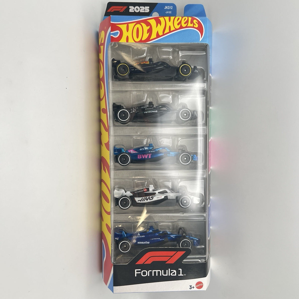 New 🔥2025 Formula 1 5 Pack  F1 Hot Wheels 2026 RedBull, AMG Williams, BWT, Hass
