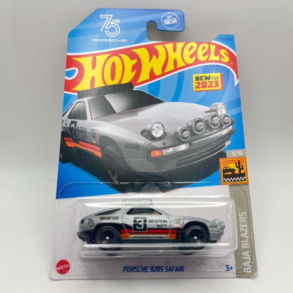 Hot Wheels Porsche 928S Safari Silver 208/250 Baja Blazers 5/10 1:64 Diecast