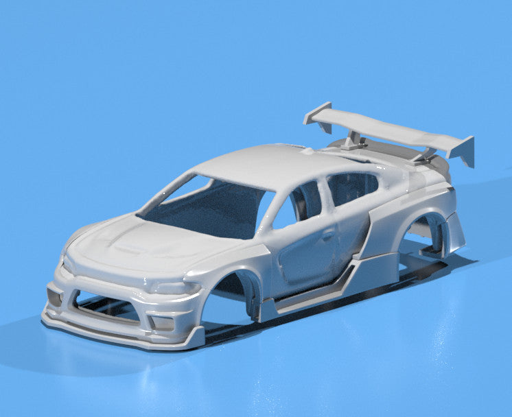 FatBoi Wide Body Kit for Hot Wheels ’15 Dodge Charger SRT – Resin - 3d Printed