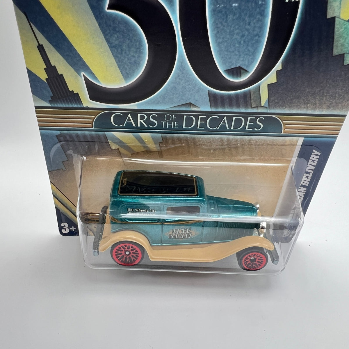 Hot Wheels '32 Ford Sedan Delivery Teal Cars of the Decades 30s 3/32