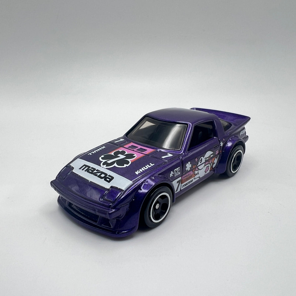 Hot Wheels Mazda RX-7 Purple #7 LOOSE 1/64