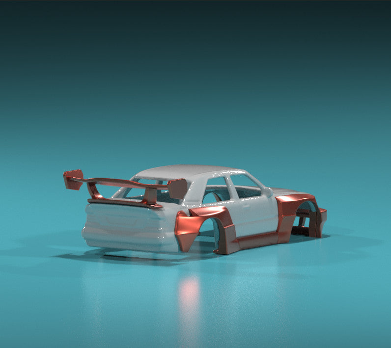 Pandem Style Wide Body Kit for Hot Wheels Mercedes E500 - Resin - 3d Printed