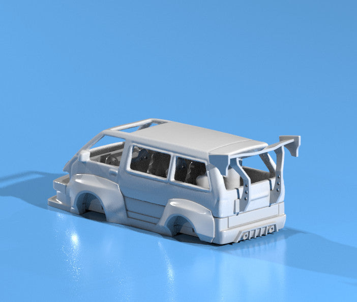 Wide Body Kit for Hot Wheels Toyota Van – Resin - 3d Printed