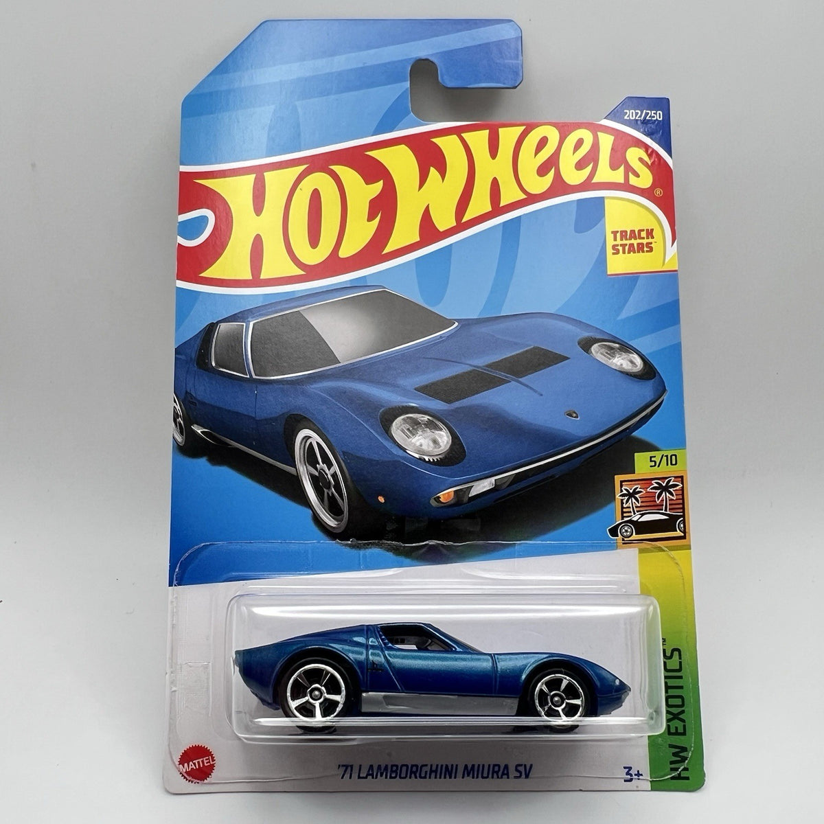 Hot Wheels Blue 71’ Lamborghini Miura SV Exotics “New”