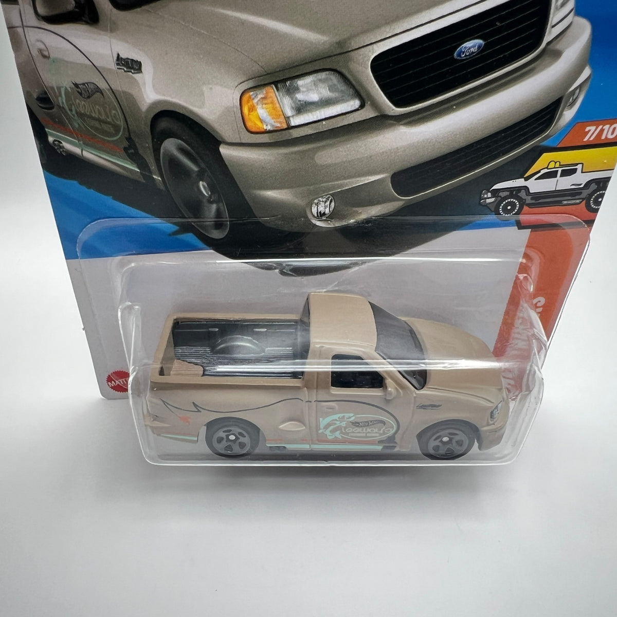 Hot Wheels '99 Ford F-150 SVT Lightning Tan 94/250 HW Hot Trucks 7/10