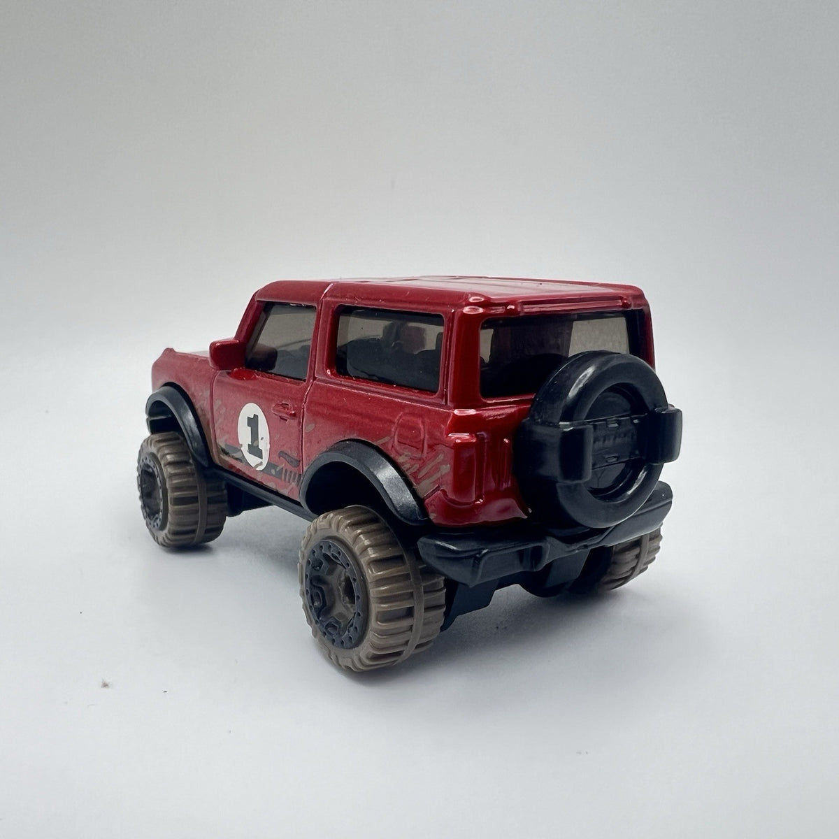 2021 FORD BRONCO Diorama Collectible DieCast Model Truck Red 1/64 LOOSE 4x4