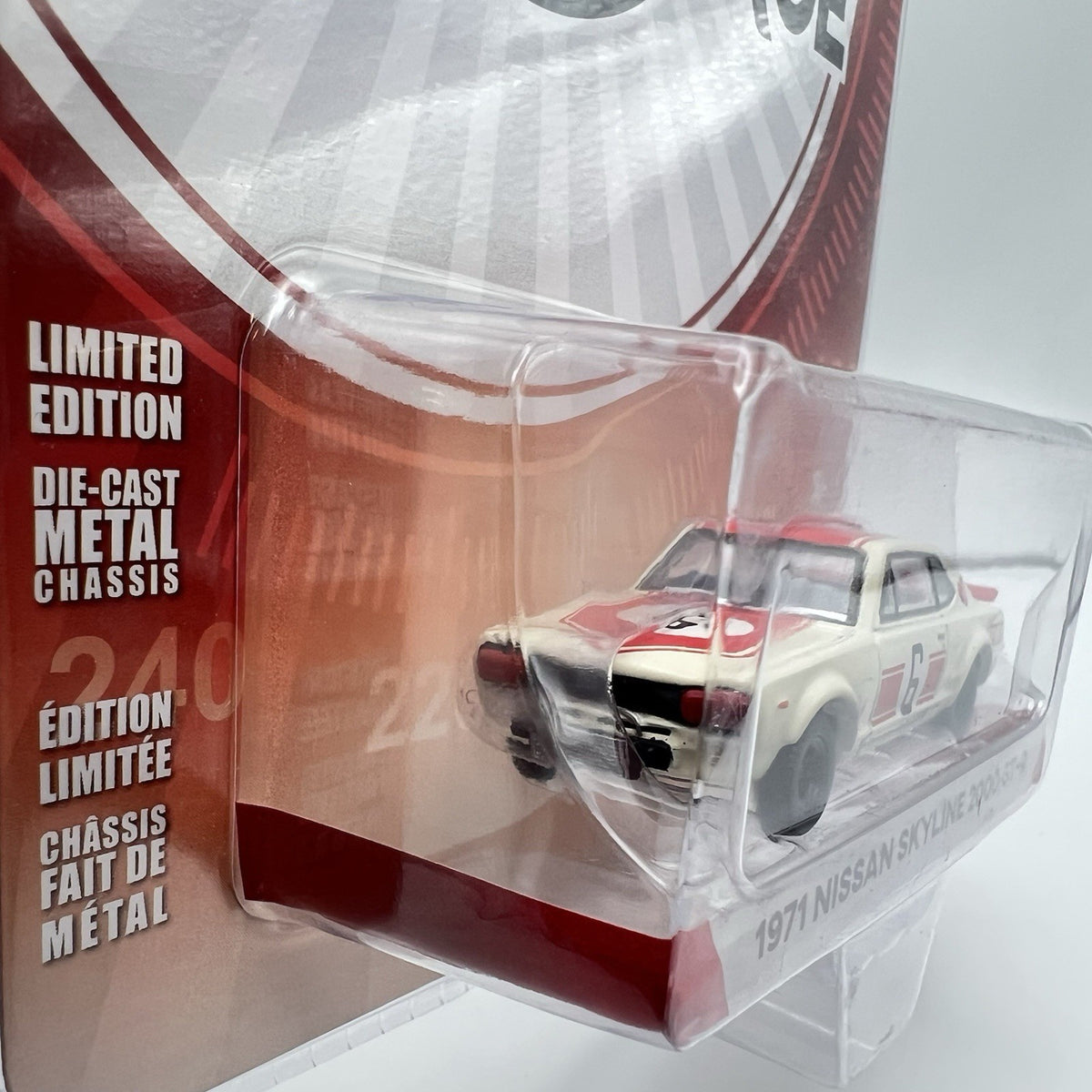 1/64 GREENLIGHT TOKYO TORQUE 1971 NISSAN SKYLINE GT-R #6 RED AND WHITE