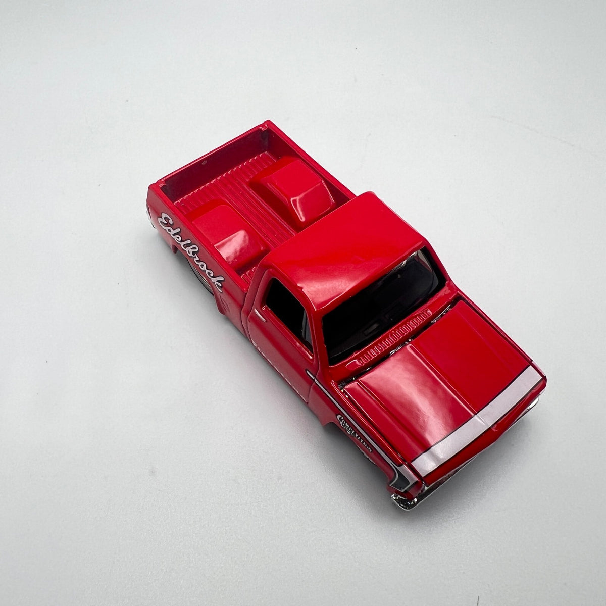 Maisto 1987 Chevy 1500 Red Edelbrock Firestone Opening Hood LOOSE 1/64