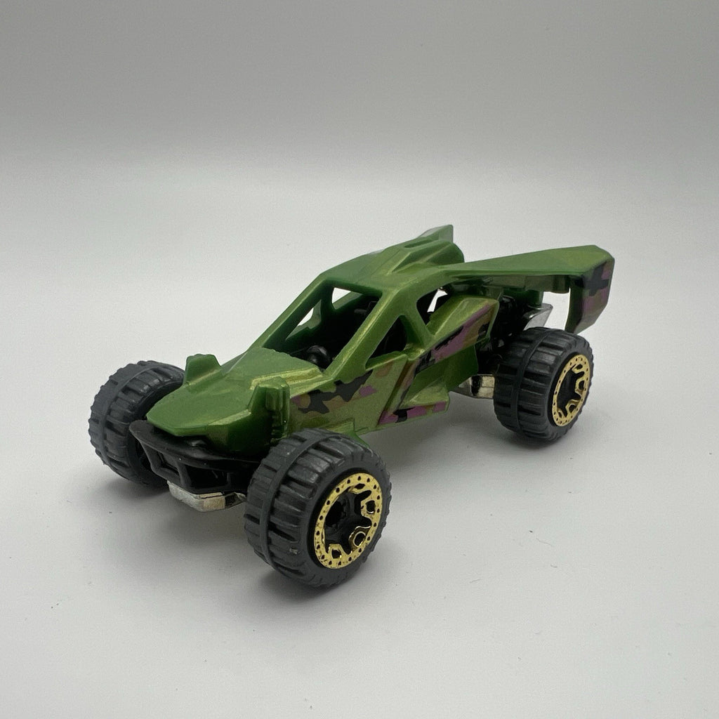 2019 Hot Wheels Speed Blur Loose TEAM HOT WHEELS CORKSCREW BUGGY (Green)