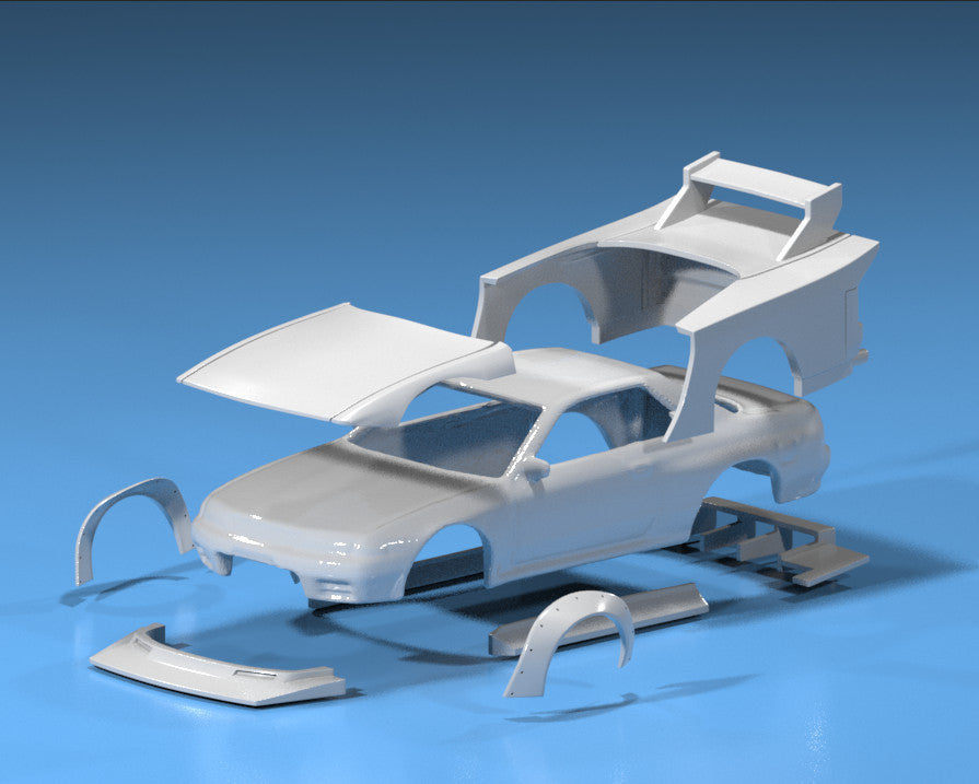 LB-Kaido Works Body Kit for Hot Wheels Nissan Skyline R32 - Resin - 3d Printed