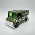 Hot Wheels Grumman Olson HW City Combat Medic Rescue Van Green 2012 Mint - LOOSE
