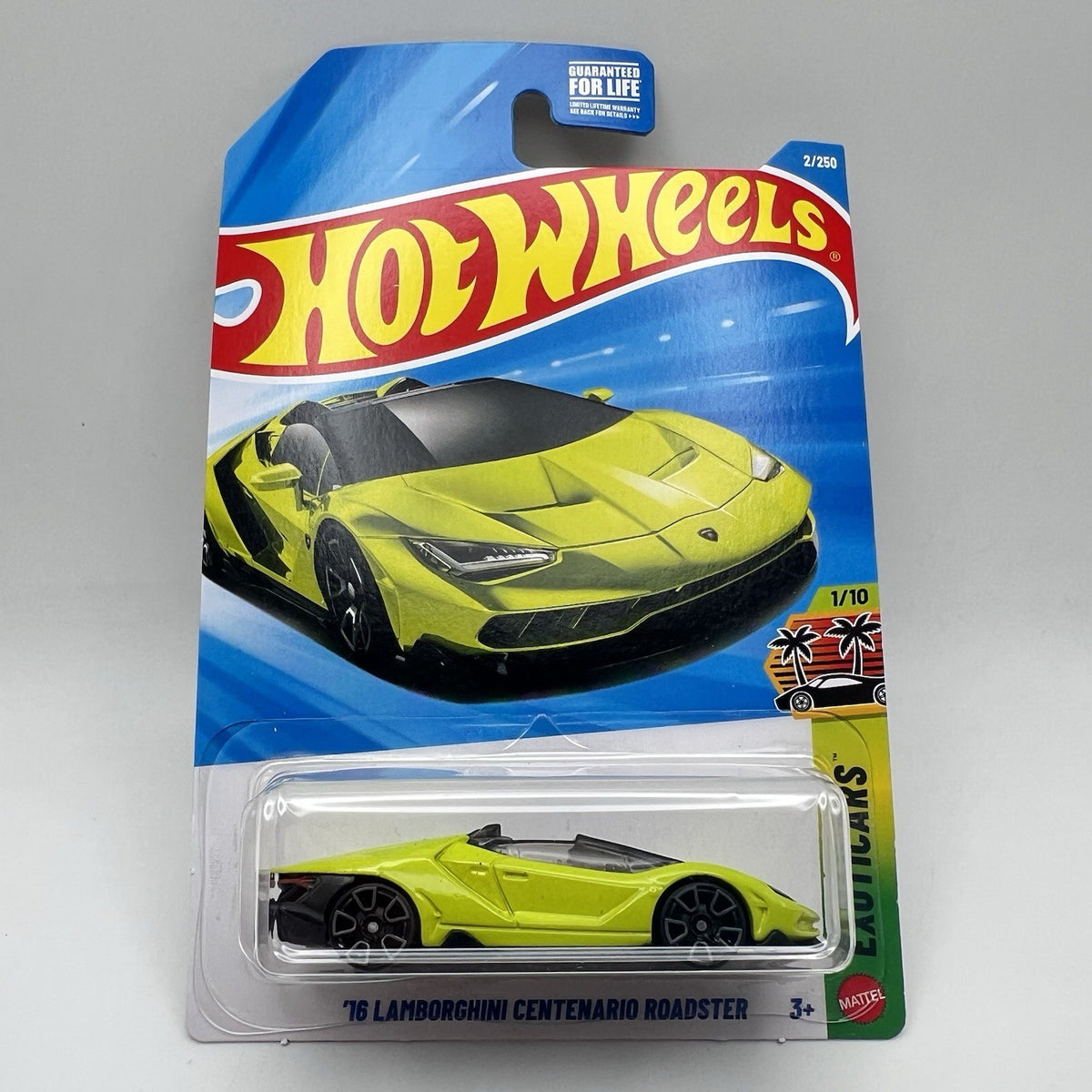 Hot Wheels ‘16 Lamborghini Centenario Roadster Green Exoticars 1/10