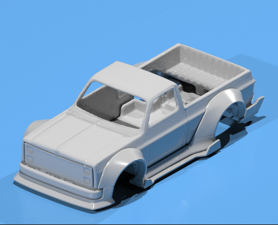 Wide Body Kit for HW 83 Silverado - Level Up Your Customs - 1/64 - S Scale/Resin