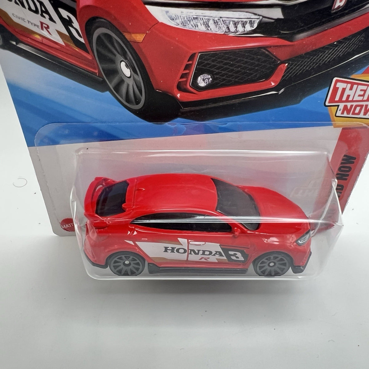 2025 Hot Wheels Red 2018 Honda Civic Type R 123/250 Then And Now 3/10