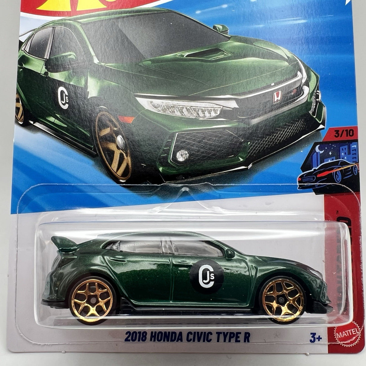 New Hot Wheels Case F 2026 Nightspeed 3/10 2018 Honda Civic Type R Green