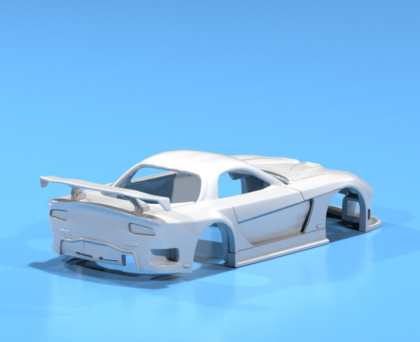 Veilside Body Kit For Hot Wheels Mazda RX7 FD - Resin - 3d Printed