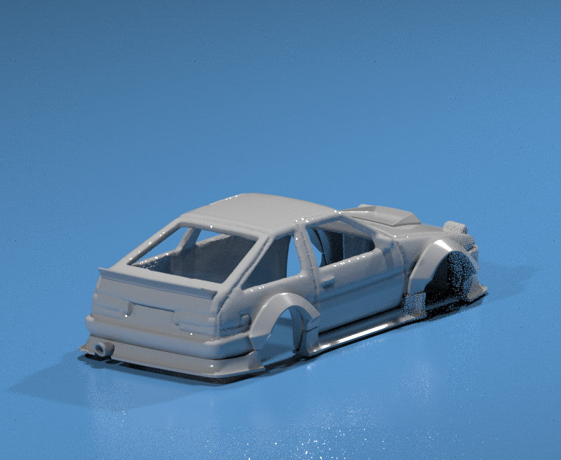 Wide Body Kit for Hot Wheels Toyota AE86 Trueno - Resin - 3d Printed