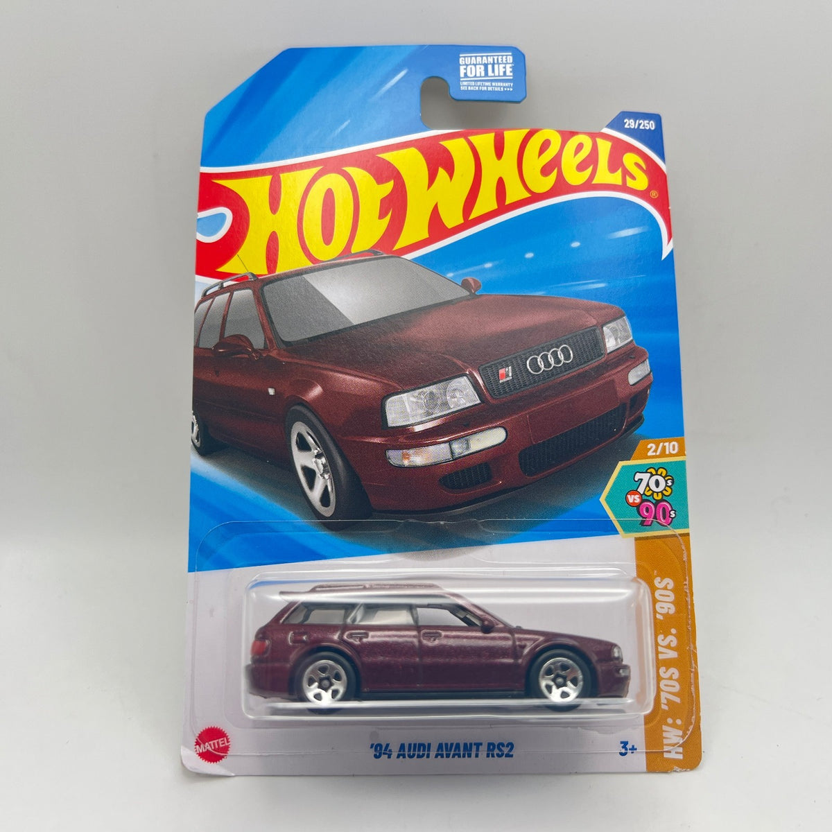 Hot Wheels '94 Audi Avant RS2 Lot of 3 Red 133/250 + White + Maroon 29/250