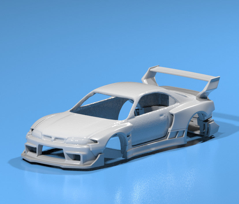 FatBoi Style Wide Body Kit for Hot Wheels Nissan Skyline GTR33 - Resin