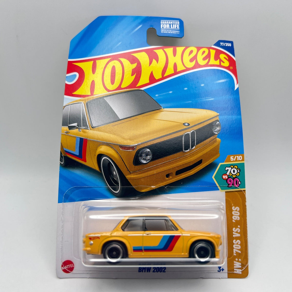 🔥2025 Hot Wheels BMW 2002 Yellow 77/250 HW: '70s VS '90s 5/10🔥