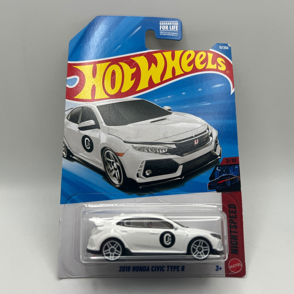 Hot Wheels 2018 Honda Civic Type R Lot of 3 White Police Blue 1:64