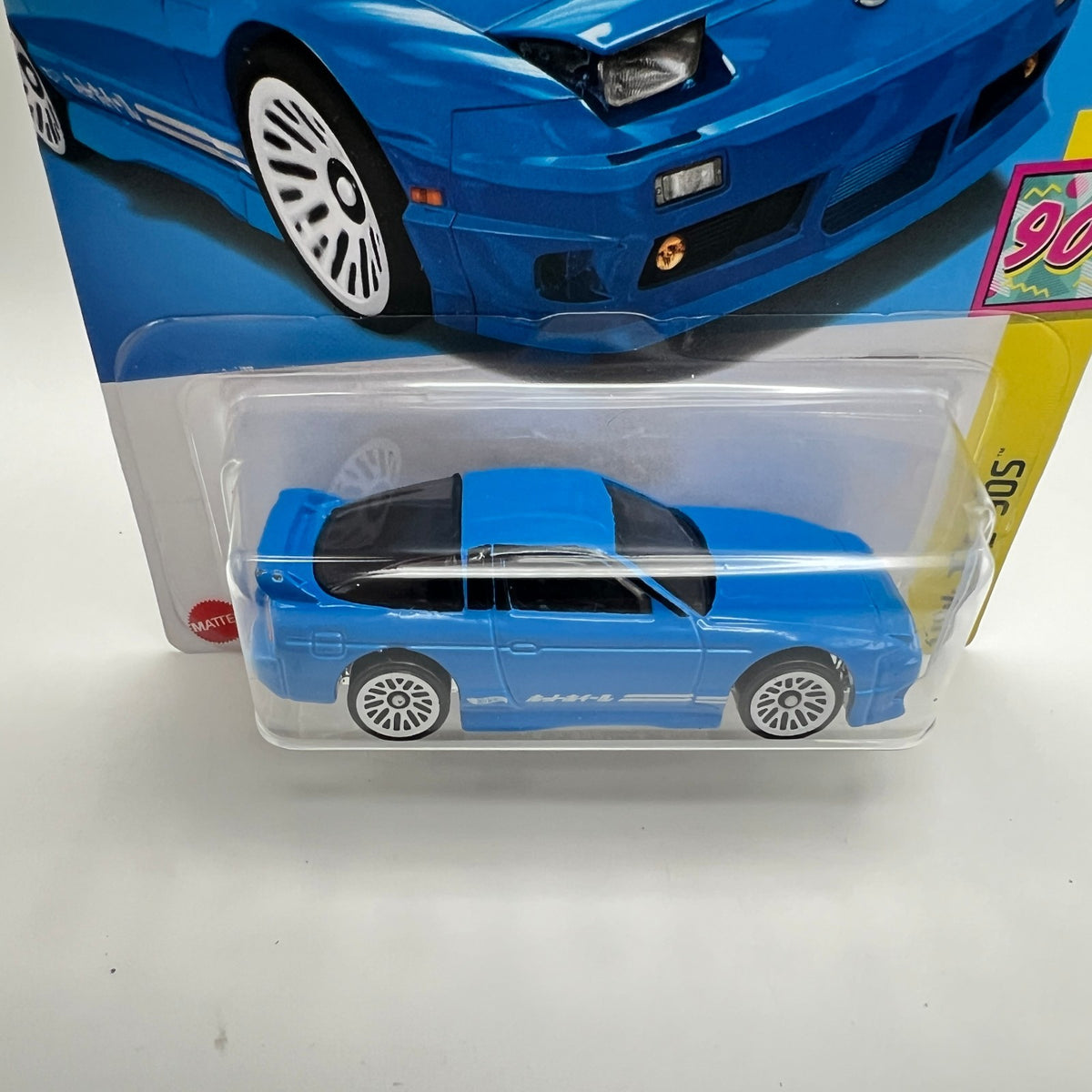 Hot Wheels '96 Nissan 180SX Type X Diecast Blue 1:64 Scale HW: The '90s Series