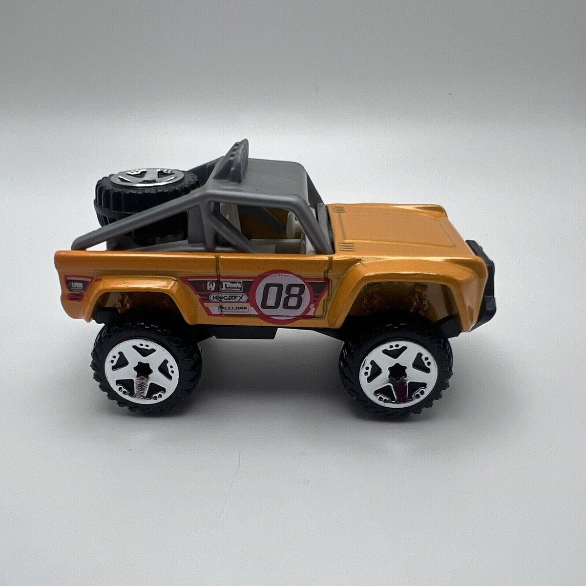 Hot Wheels 2008 New Models Custom Ford Bronco  Yellow  Loose