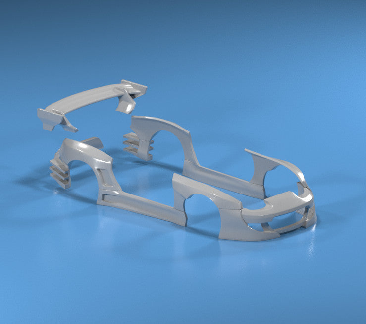 Pandem Style Wide Body Kit for Hot Wheels Toyota Supra - Resin - 3d Printing