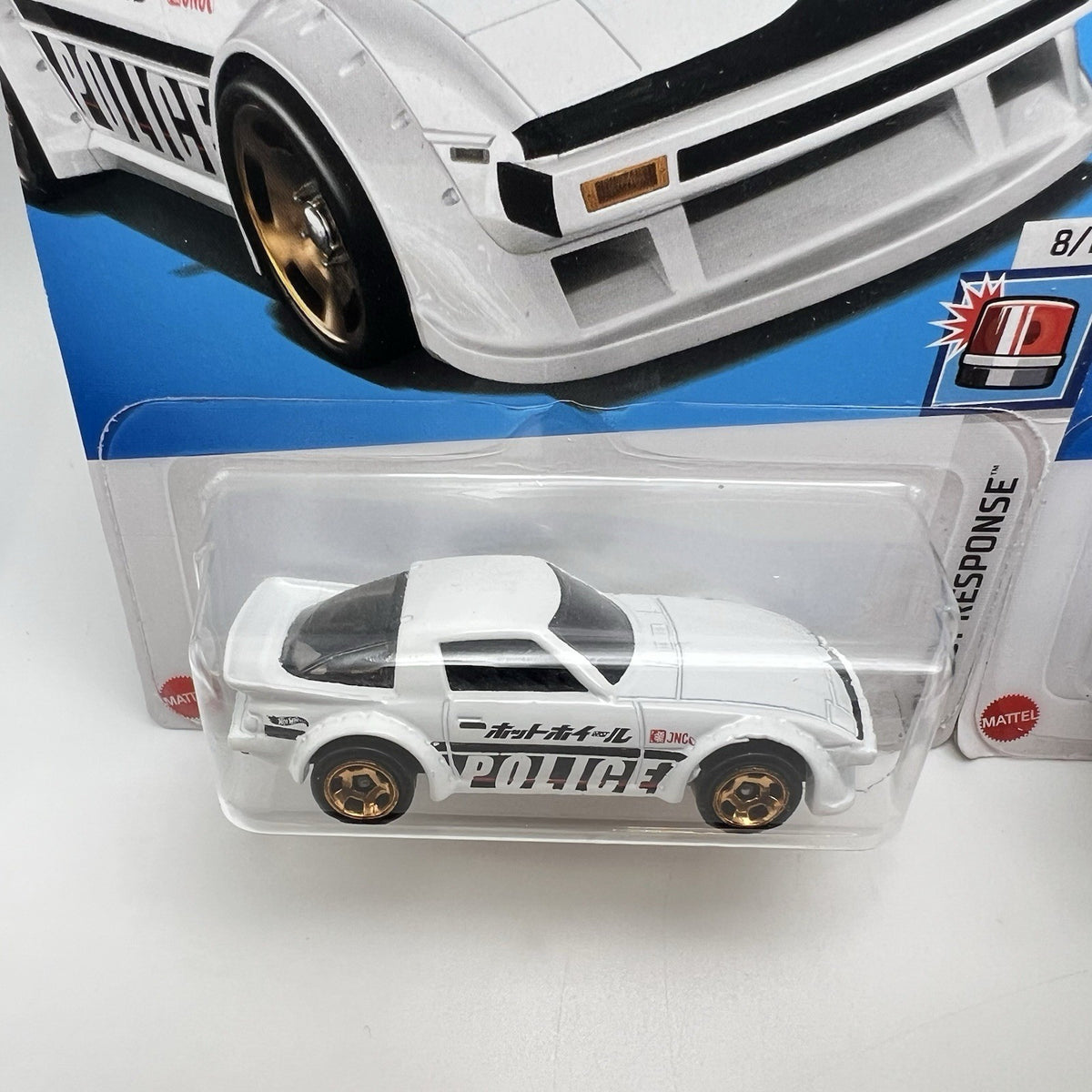 2024 Hot Wheels Police Mazda RX-7 Lot Of 2 Black And White