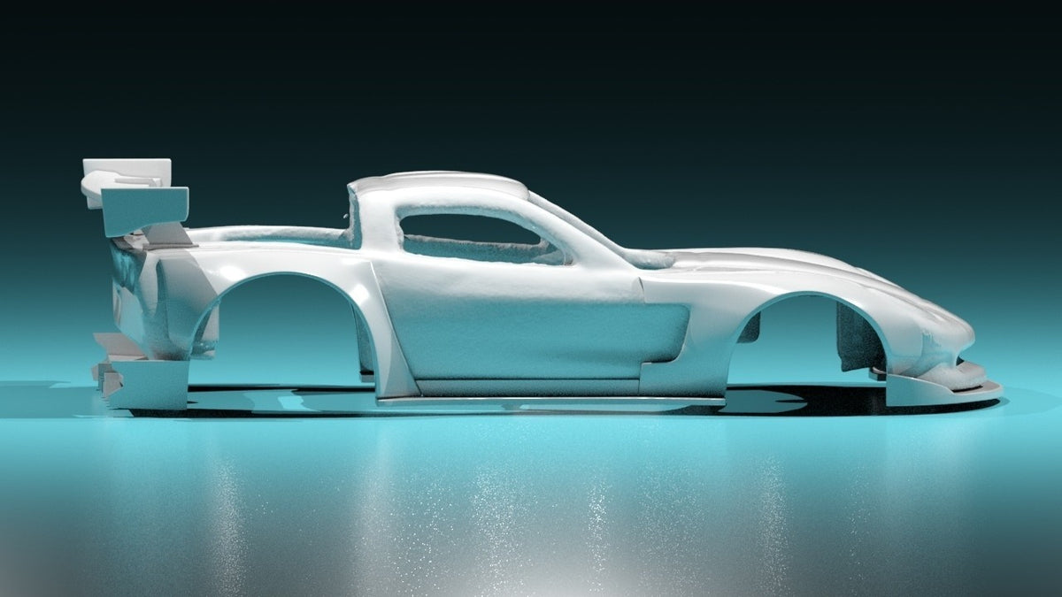 Custom Wide Body Kit For Hot Wheels Corvette C6 - Resin - 3d Printed