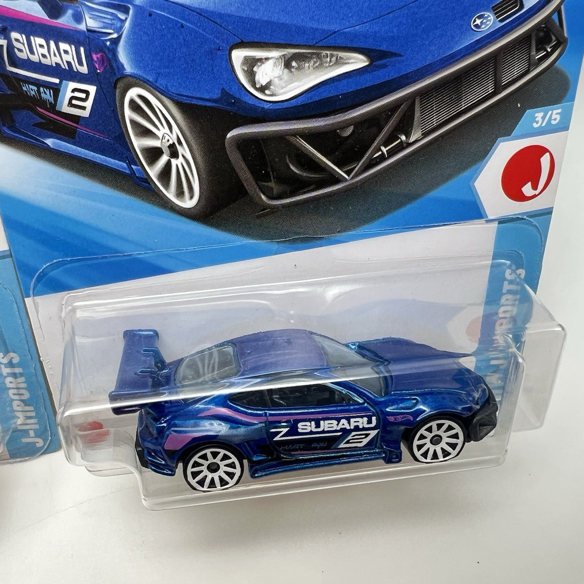 2025 Hot Wheels Subaru BRZ #48 HW J-Imports 3/5 Lot of 2 Blue + White