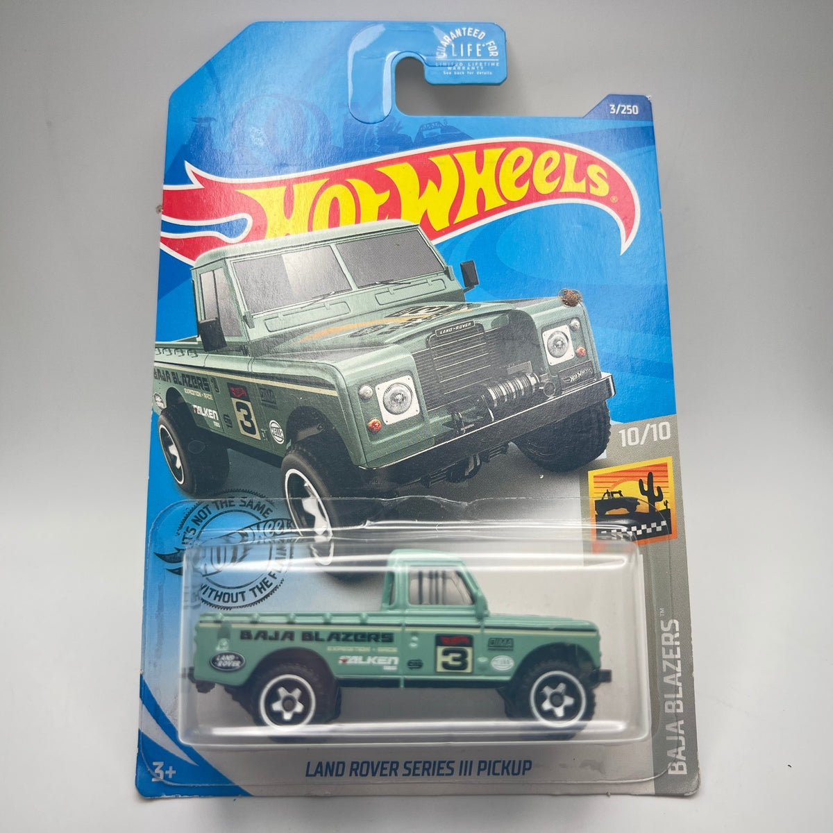 Hot Wheels Land Rover Series III Pickup Green 3/250 Baja Blazers 10/10