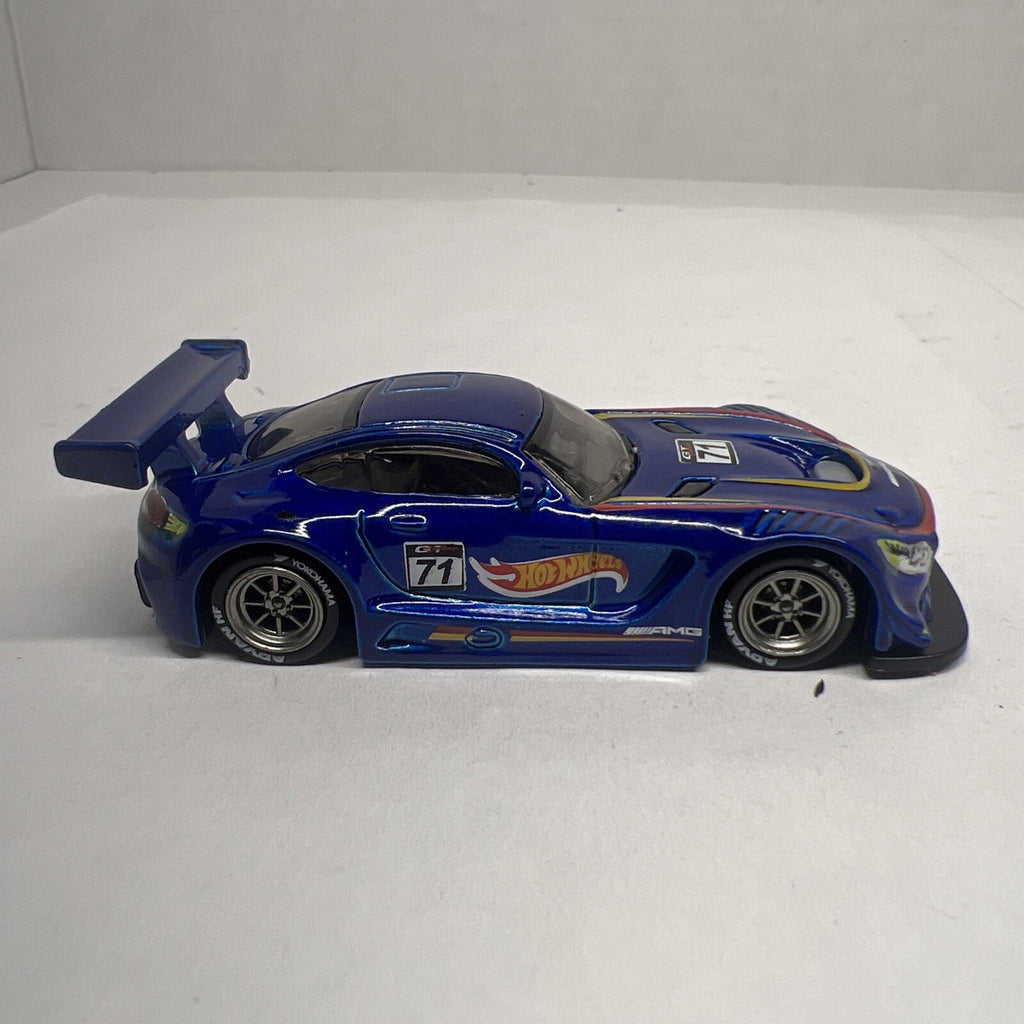 2018 Hot Wheels @ *16 Mercedes AMG GT3* Blue With Real Riders