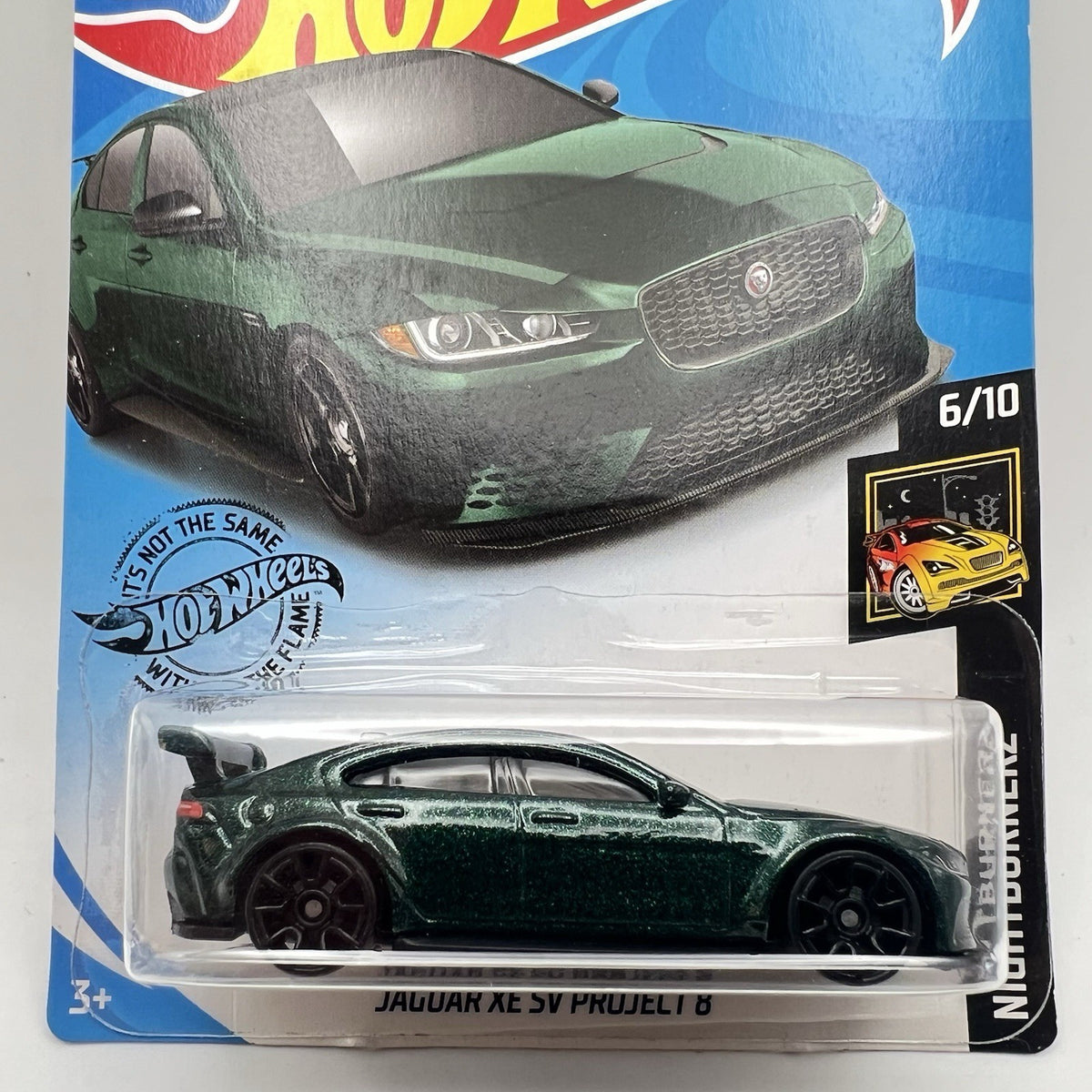 Hot Wheels Nightburnerz 6/10 Jaguar XE SV Project 8 171/250 Green