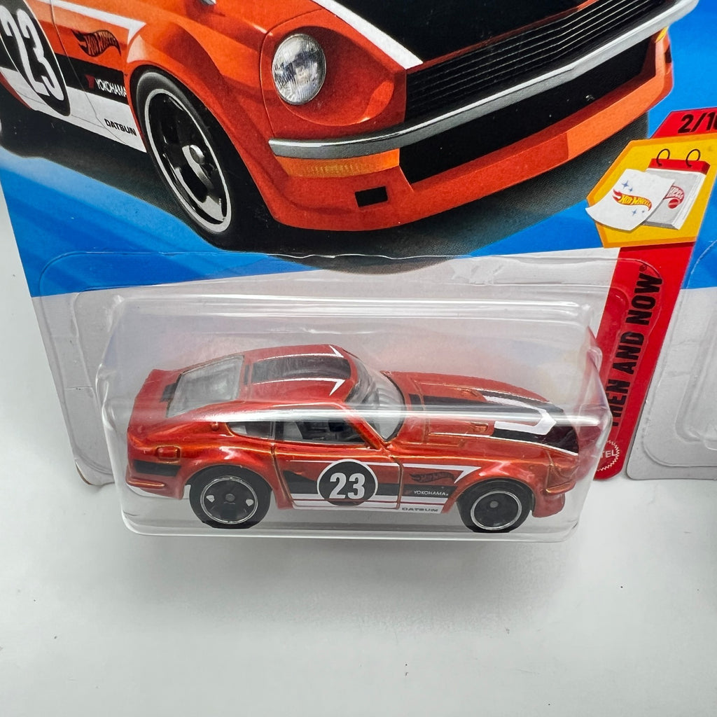 Hot Wheels Then And Now Lot of 2 Datsun 240Z 72/250 & 2023 Nissan Z 121/250