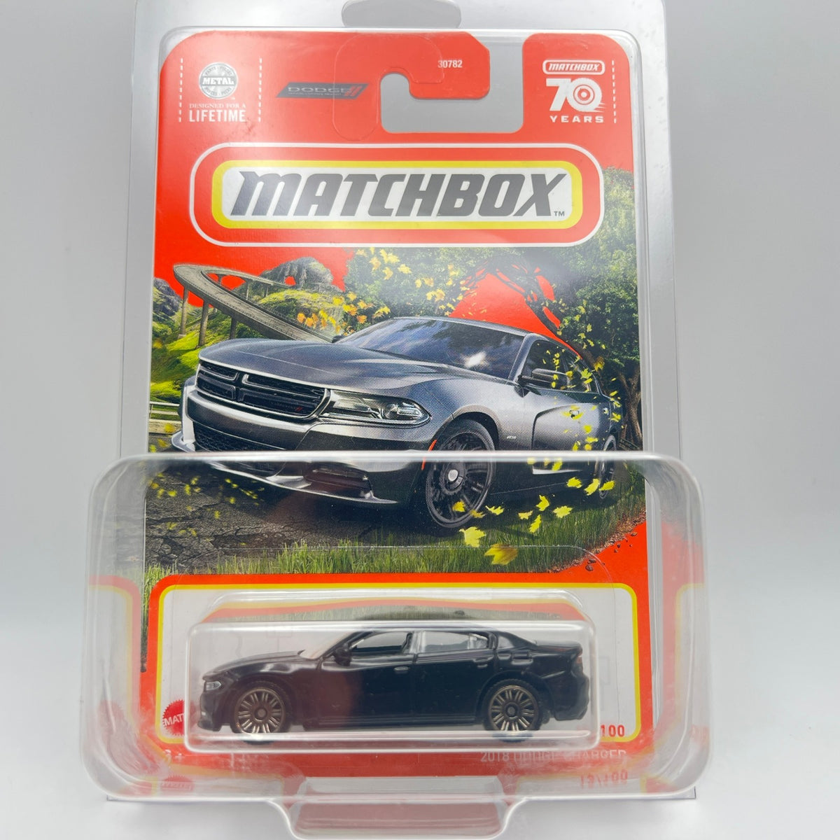 Matchbox 2018 Dodge Charger Black 13/100 70 Years The Vault