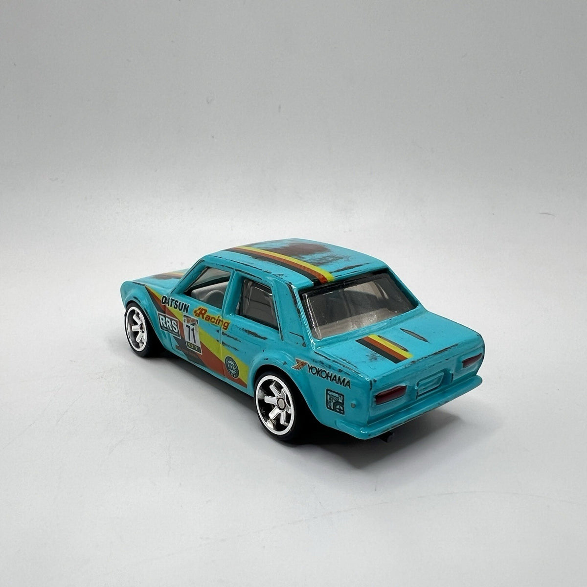 Hot Wheels '71 DATSUN 510 ALL CUSTOM! Full Paint And Real Riders