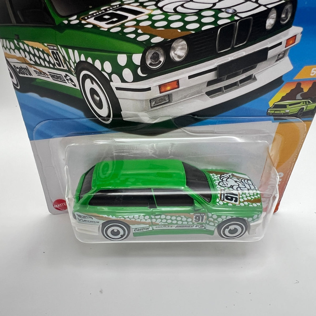 Hot Wheels BMW M3 Wagon 245/250 Wagons 5/5 Green Castrol Team HW 91