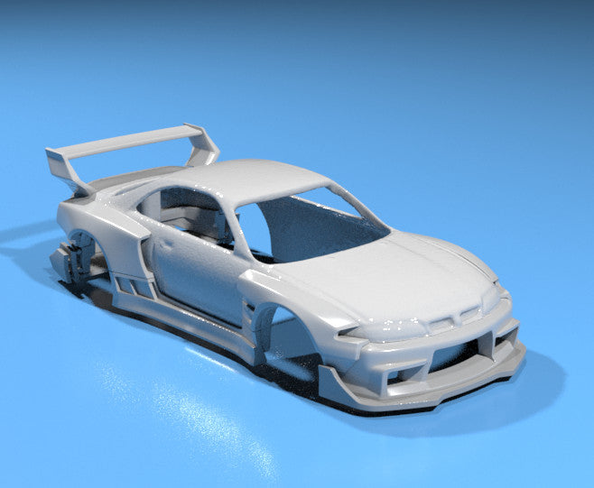 FatBoi Style Wide Body Kit for Hot Wheels Nissan Skyline GTR33 - Resin