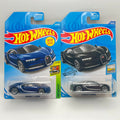 Hot Wheels '16 Bugatti Chiron Lot of 2 Blue 236/250 HW Month + Black 89/250