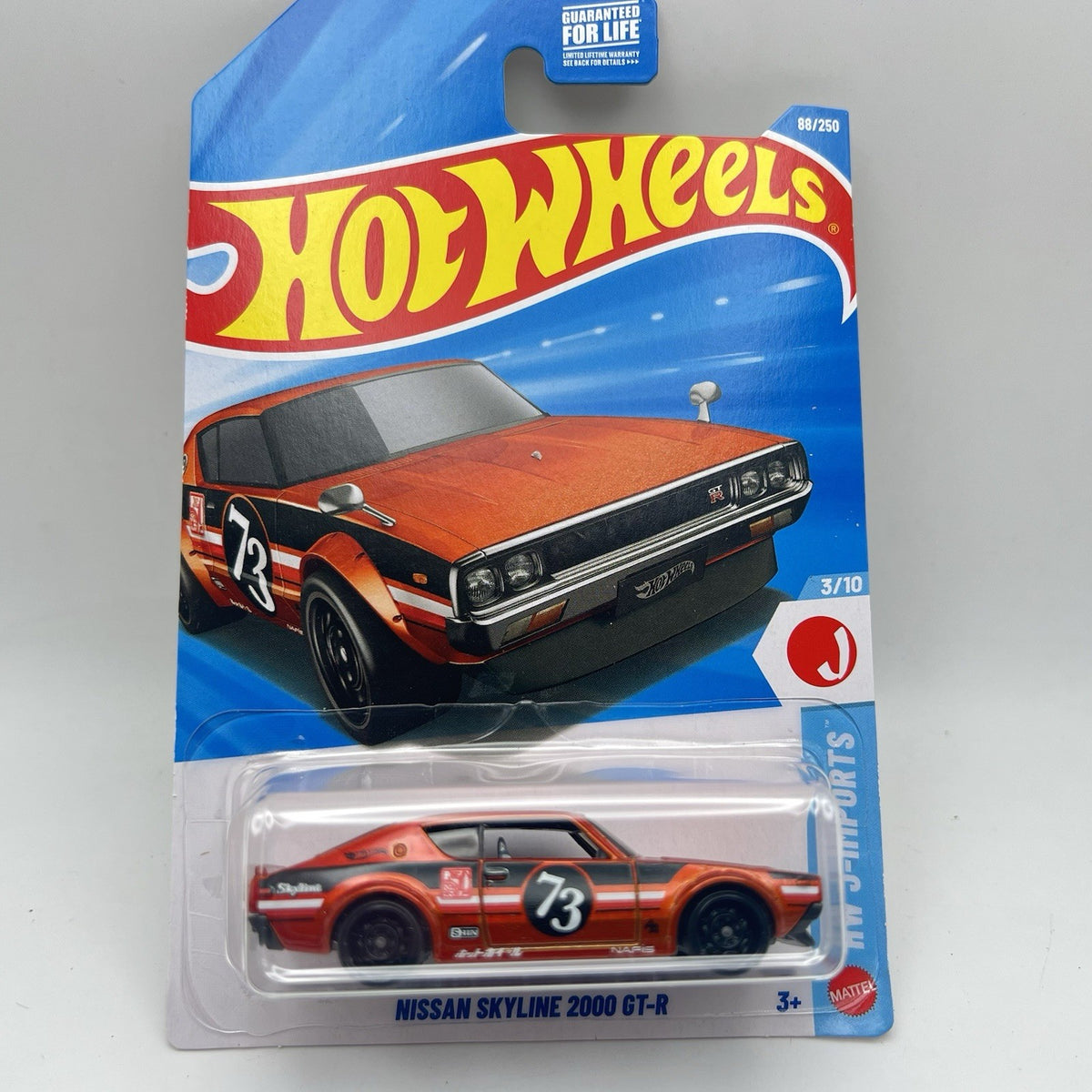 NEW 2026 D Case Hot Wheels Nissan Skyline 2000 GT-R Orange 88/250 HW J-Imports