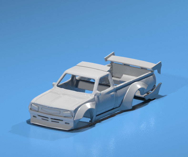 RB Style Wide Body Kit for Hot Wheels Datsun 620 Truck - Resin - 3d Printed