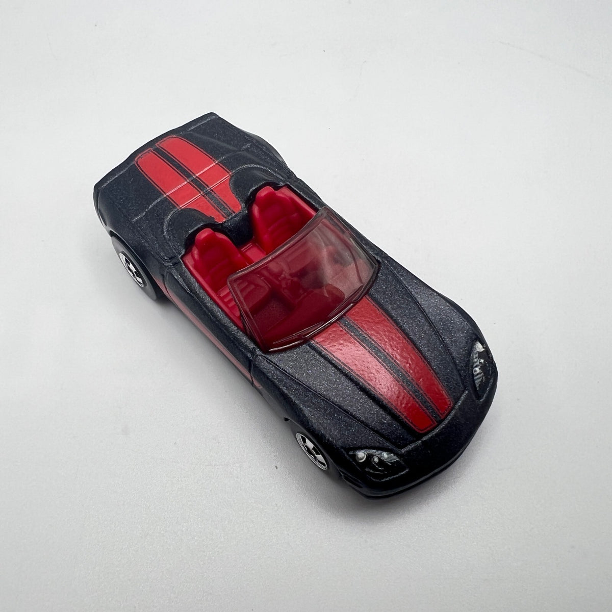 Hot Wheels Corvette C6 Convertible Black Red Stripes LOOSE 1/64