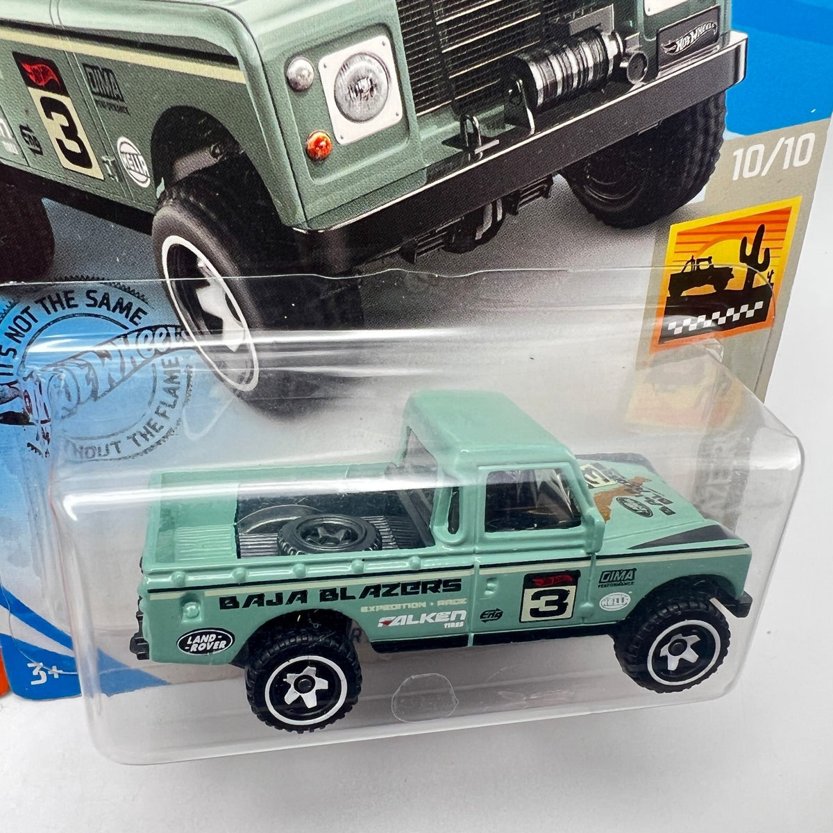 Hot Wheels Land Rover Series III Pickup Lot of 2 Red 111/250 + Mint Baja Blazers