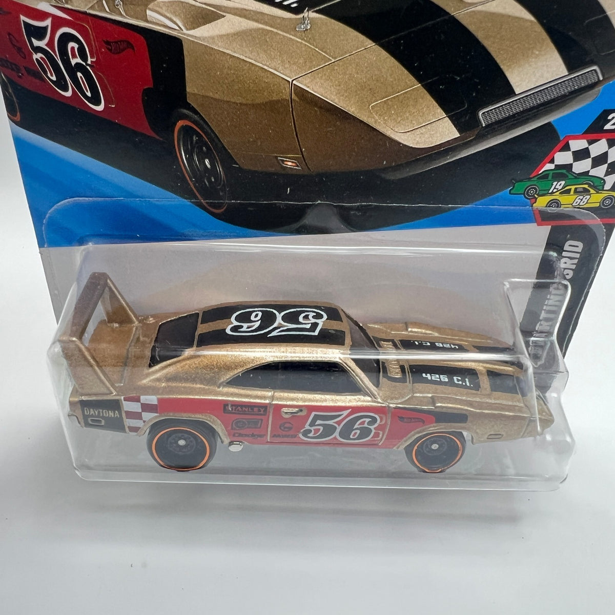 Hot Wheels '69 Dodge Charger Daytona Gold #56 23/250 HW Starting Grid 2/10